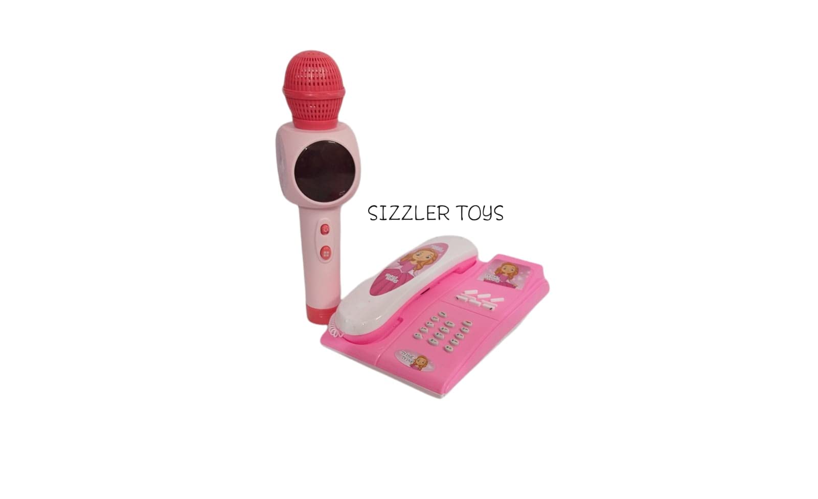 SIZZLER TOYS Presents Kids Musical Benign Girl Toy Mobile Phone + Kids Toy Telephone landline Toy Combo Offer( Colours May be Vary)