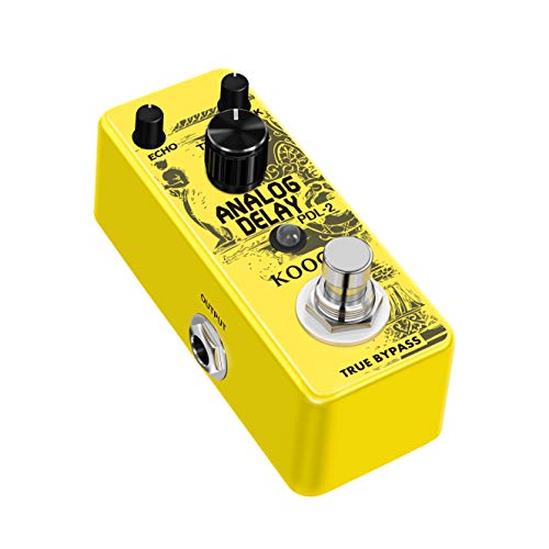 Koogo Analog Delay Pedal Delay Guitar Effect Pedal True Bypass Full Metal Shell #TOP3