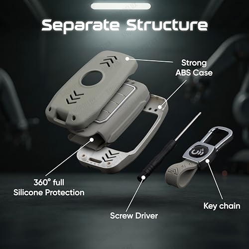 Image of SHOPOFLUX Metal Key Cover Compatible for Skoda & Volkswagen Cars Kylaq | Slavia | Kushaq | Octavia | Virtus | Taigun | Tiguan | T Roc 3 Button Flip Key