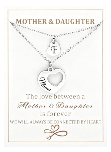 Collier maman et moi pendentif cœur initiale pour assortir vos tenues de famille