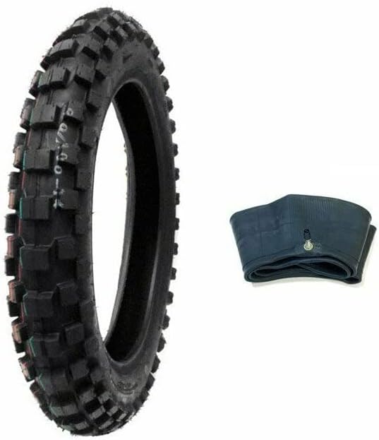 Dirt Bike TIRE Size 90/100-14 + INNER TUBE Size 90/100-14 TR4 Valve Stem LARGE KNOBS 3.00-14