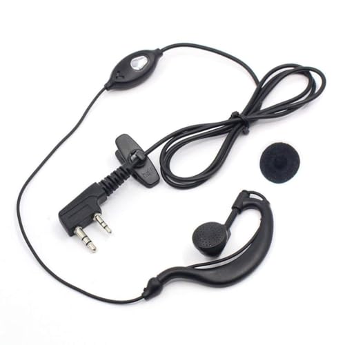 Image of Walkie Talkie Mic Headset with Woven Cable and K Type Earphone for Compatible Devices- UV UV-5RE UV-B5 BF-888S 888S UV-B5 (Pack of 4)