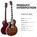 Tario Left Hand Electric Guitar Spalted Maple Top with Okoume Body Maple Neck