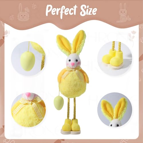 Figurine de lapin de printemps en résine déco de Pâques table