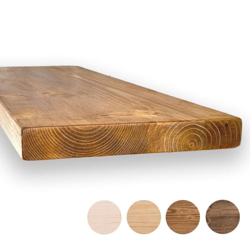 MoonTree Rustikales schwebendes Regal, 40 cm x 30 cm x 4.4 cm, dunkle...