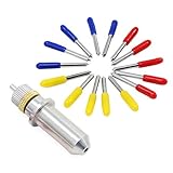 Paquete incluye: 15pcs 30 °, 45 °, 60 ° cuchillo de corte + kit de soporte, 3 tipos de diseño de cuchillo graduado, se pueden utilizar para muchos plotters de corte.