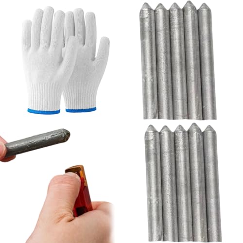 Low Temperature Universal Welding Rod Low Temp Welding Rods Aluminum Welding Rods for Stainless Steel Iron Aluminium And Other Metals Just Need a Lighter Easily Melt (10pcs)