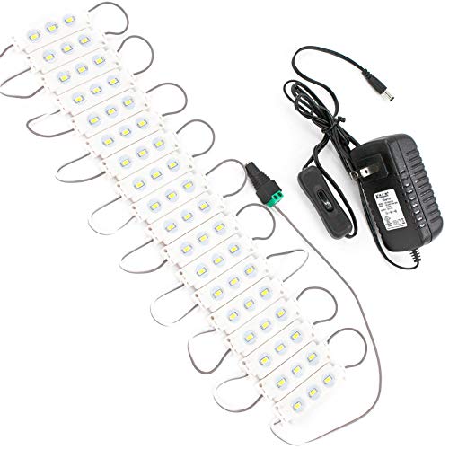 10ft Storefront Windows White 5630 LED Light with UL Listed 12v 2A AC Adapter