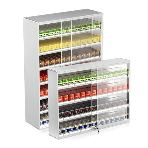 Présentoir à cigarettes automatique mural idéal pour optimiser un comptoir