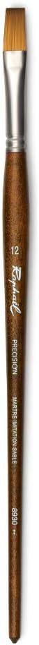 Raphael Precision 8930 Long Handle Brush, Flat, 36, Natural