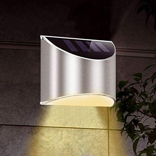 LOVIVER 2 peças Luzes de Convés Solares, 4 LED Solar Luzes Da Escada, LEVOU ao ar livre Iluminação d