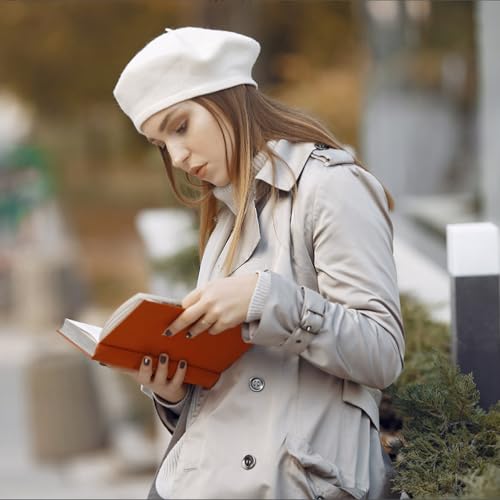 Image of Jolbndcv 6PCS Beret, French Beanie, Outdoor, Winter, Fashion Lady Hat | One Size Fits Most,Solid Color,Stretchable,for All Season