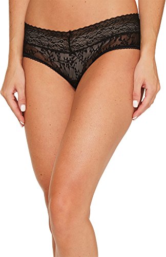 Calvin Klein Women's Bare Lace Hipster Panty, Black, Small