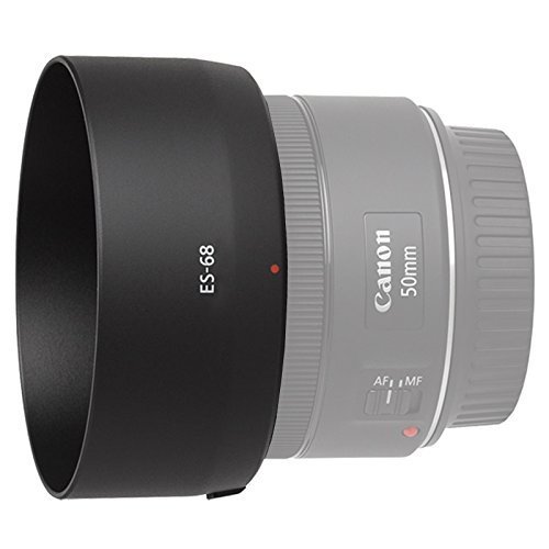 BlueBeach® ES-68 Replacement Lens Hood for Canon EF 50 mm F/1.8 STM (Not Compatible with Other Lens Model)
