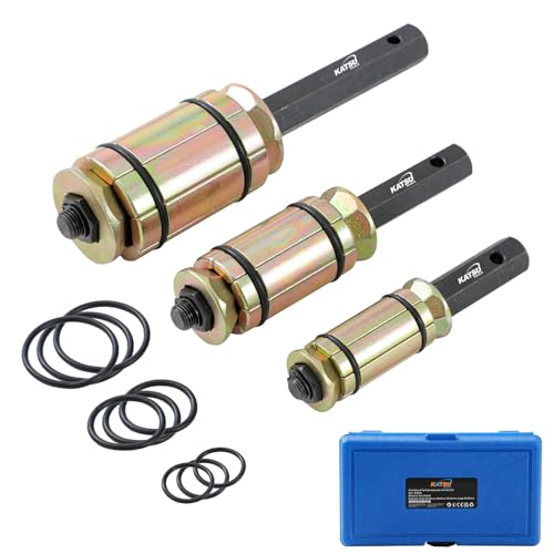 KATSU Tools Juego 3 pz expansor tubo escape – acero forjado zincado, kit ensanchador para sistemas escape, silenciadores, camiones y vehículos