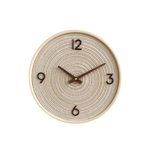 Horloge murale en bois de salon style scandinave d'art moderne