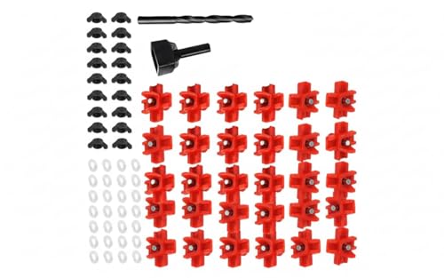 Horizontal Poultry Waterer Nipples with Drill Bit, 15 Pack, Side Mount, Metal, Automatic Water Dispensing, for Chicken Drinking System