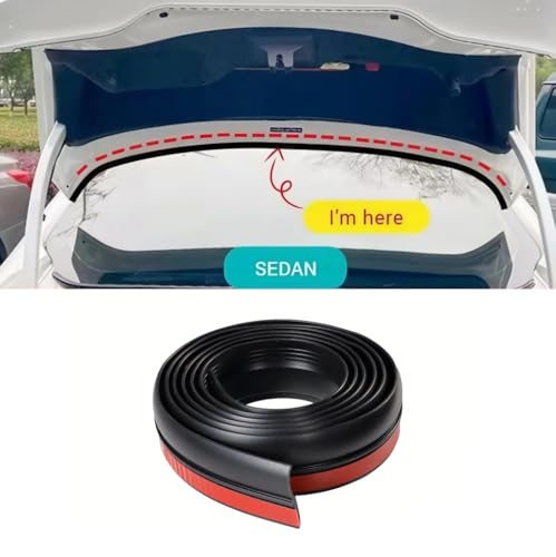 Joint d'étanchéité coffre pour Seat Leon MK4 bande caoutchouc noire - 5