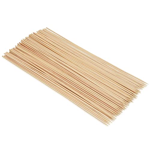EUROXANTY Brochetas de Madera de Bambú | Pinchos Perfecto para Parrilla y Aperitivos | Pack 85 uds | 25 cm |