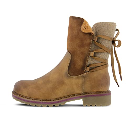 PATRIZIA Spring Step Dawna Ankle Boots for Women - Pull-On Ladies Boots with Zipper Closure - Tonal stitching Womens Boots for Outdoor2