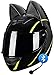TKTTBD Casque Intégral De Moto Tout-Terrain Batman, Casque De Moto Intégral Certifié par Le Dot, Léger, Noir, Cool, Vélo Électrique, Moto De Course, Casque De Moto pour Hommes Et Femmes G,L