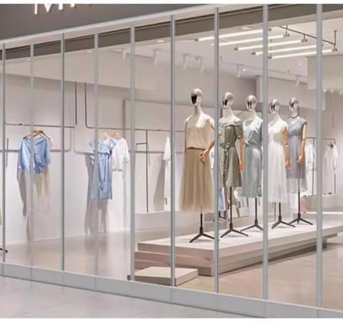 Clear PVC Strip Curtain Door Heavy-Duty Easy Installation Freezer Plastic Strips Smooth Waterproof Cooler Warehouse Garage,Transparent Magnetic Strip Curtain 40 image 3