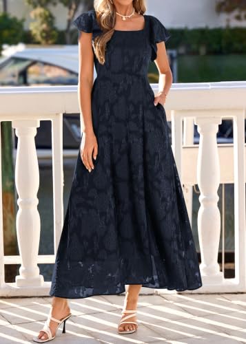 Image of KIRUNDO Bridesmaid Wedding Guest Formal Dresses for Women