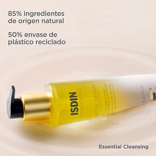 Isdinceutics-Essential-Cleansing-Aceite-Limpiador-Facial-Suave-Y-Ligero-De-Textura-Oil-to-milk-Con-85-De-Ingredientes-De-Origen-Natural-200-Mililitro