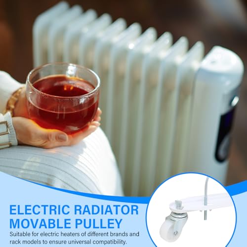 Roues de lanceur pivotantes 360 pour support de radiateur mobile en acier renforcé