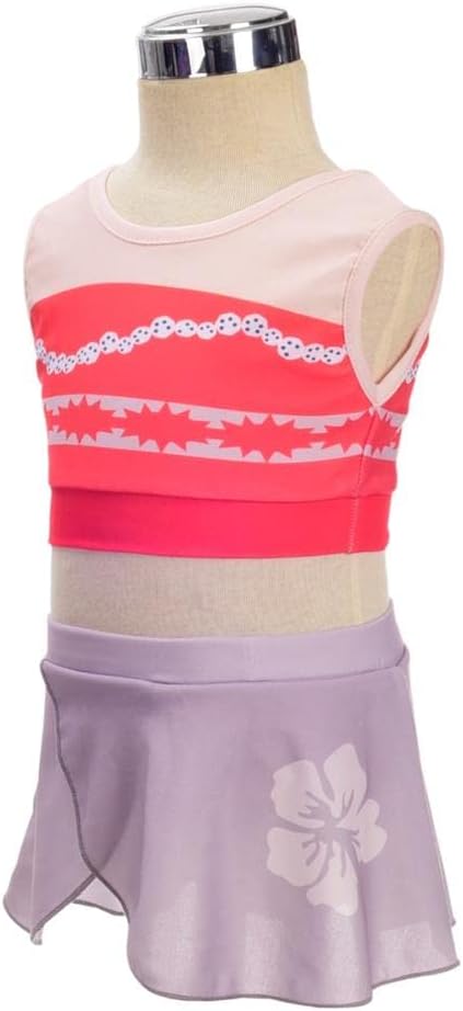Lito Angels Kids Girls Princess Swimming Costume with Skirt Two-Pieces Swimsuit Swimwear Swim Dress Bathing Suit Size 3T