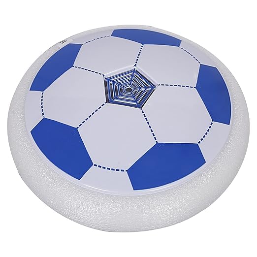 Image of Hover Soccer Ball with LED Lights, Indoor Football Toy, Rechargeable with USB Cable, Red and Black (Blue)