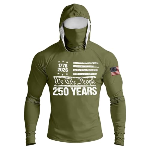 Sudaderas con capucha corta para hombre en talla grande XXXXXL color verde militar
