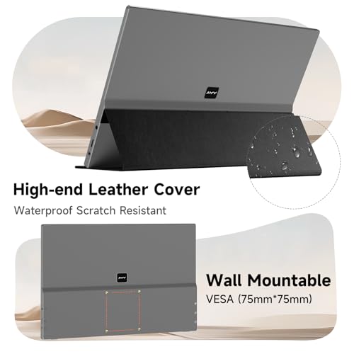 Image of memzuoix 15.6 inch FHD 1080P Portable Monitor｜Second External｜100% sRGB｜USB-C+HDMI for PS5 /Switch｜VESA Mount｜Built-in Speakers | Grey
