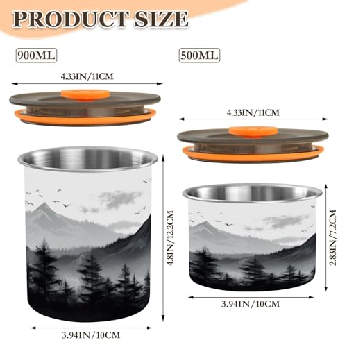 Envase hermético para café acero inoxidable 500ml miniatura 2