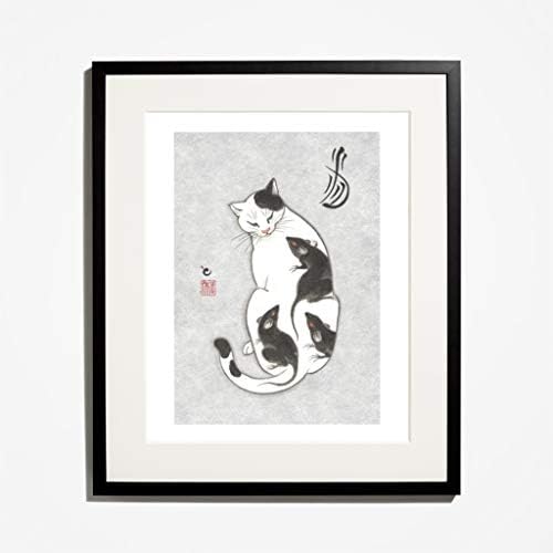 Monmon Cats Japanese Cat Art Japanese Tattoos Japanese Gift Amazon Co Uk Home Kitchen