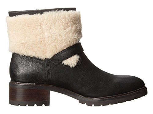 Coach Gabriella Shearling/Leather Ankle Boot Bootie Shoe Black 5.5 #TOP1