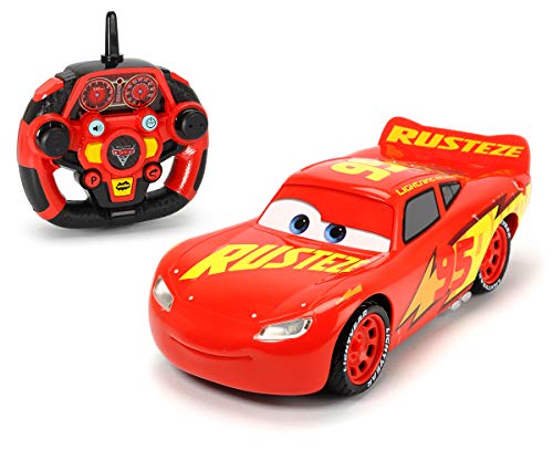 DICKIE TOYS 203086009038 Disney RC 3 RRC Feature Lightning McQueen Game Car with Remote Control 1:16 26 cm