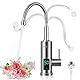 Elektrischer Wasserhahn mit Durchlauferhitzer, 220V 3000W Warmwasserhahn Küchenarmatur Smart Heater Wasserboiler für Küche, Garten, Bad, Wohwagen, Camping