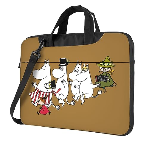 ムーミン リトルミイ 360°保護ノートパソコンケース 13インチ 耐衝撃PCケース ラップトップスリーブカバー 手提げカバン インナーPCバッグ Macbook Pro Air 撥水加工 取っ手付き 持ち歩き メンズ レディース サーフェスラップトップ