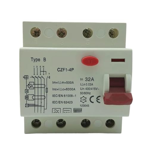 Interrupteur différentiel électrique Type B 4P 16A pour recharger votre voiture EV à la maison
