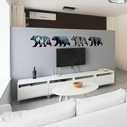 Wallpark Polar Bear Silhouette Wall Decals Wall Stickers, Children Kids Baby Home Room Nursery Diy Decorative Adhesive Art Wall Mural #TOP3