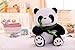 LIUCHANG Plüsch Puppe Umarmung Bambus Riesige Panda Puppe Simulation Panda Umarmung Bär Panda Sauger Gefüllte Tiere (Farbe: Bambus Bär Größe: 50 cm) liujiapeng55 (Color : Bamboo Bear, Size : 50cm)