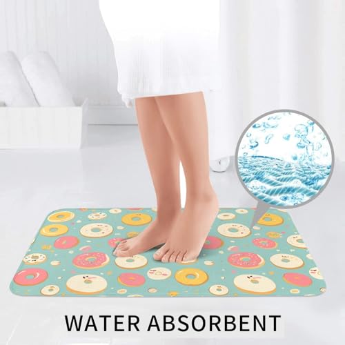 Tapis de sol antidérapant donuts pour un intérieur cosy