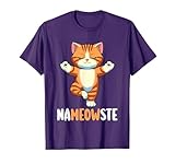 Yoga Cat Nameowste Meditation Zen Kitten Namaste Funny T-Shirt