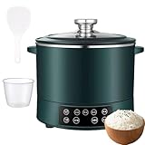 Reiskocher mit niedrigem Zuckergehalt, 3 l Fassungsvermögen, Smart-Touch-Steuerung, 12-Stunden-Verzögerungs-Timer, automatische Warmhaltung, ideal für gesunde Ernährung und Gewichtsmanagement