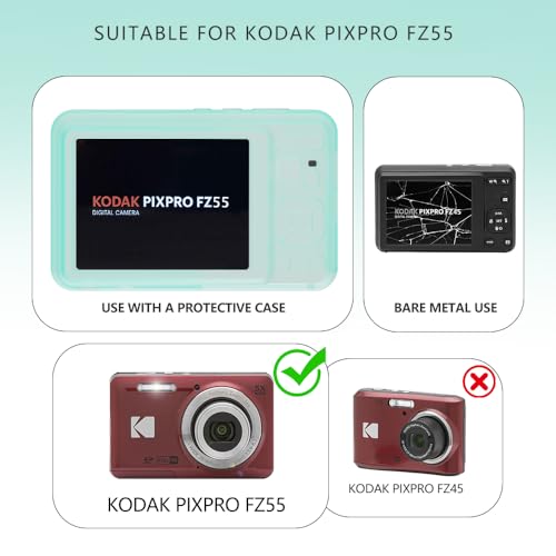 Funda de silicona para cámara Kodak PIXPRO FZ55 verde miniatura 2