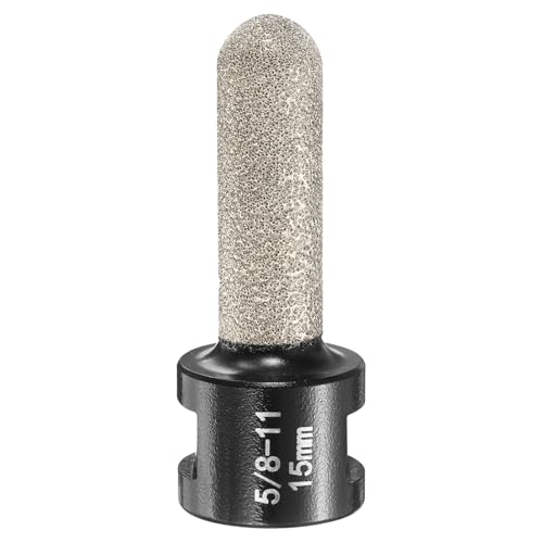 Mèche diamantée 15 mm pour agrandir un trou sur comptoir en porcelaine noir