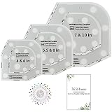 365Home Bowl Cozy Template 3 Sizes, Bowl Cozy Pattern Template, Bowl Cozy Template Cutting Ruler Set