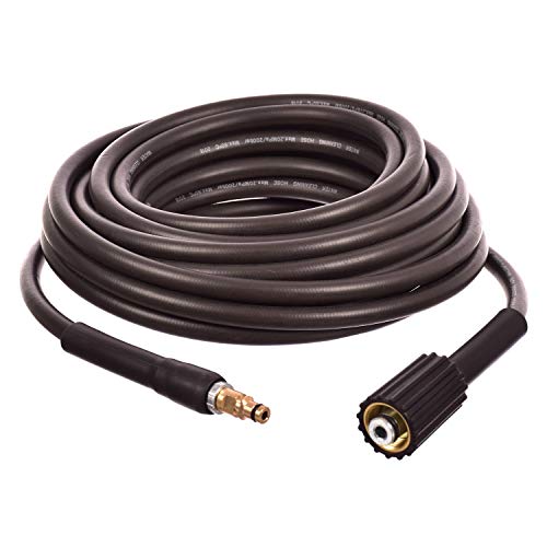TC TECHNIC Tuyau d'Extension pour Nettoyeur Haute Pression - Tuyau de Rechange de 10 m - 200 Bar Compatible avec Karcher K2 K3 K4 K5 K6 K7 - Rallonge pour Karcher - M22x1.5 - Click Connect