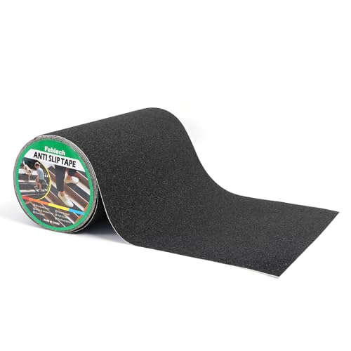 Image of 8 inch x 35' Heavy Duty Anti Slip Safety Tape, Waterproof High Traction Non Slip Tape for Stairs, Floors, Pool Decks, Ramps, Garage, Indoor Outdoor Use